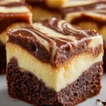 Creamy Swirled Cheesecake Brownies First Image