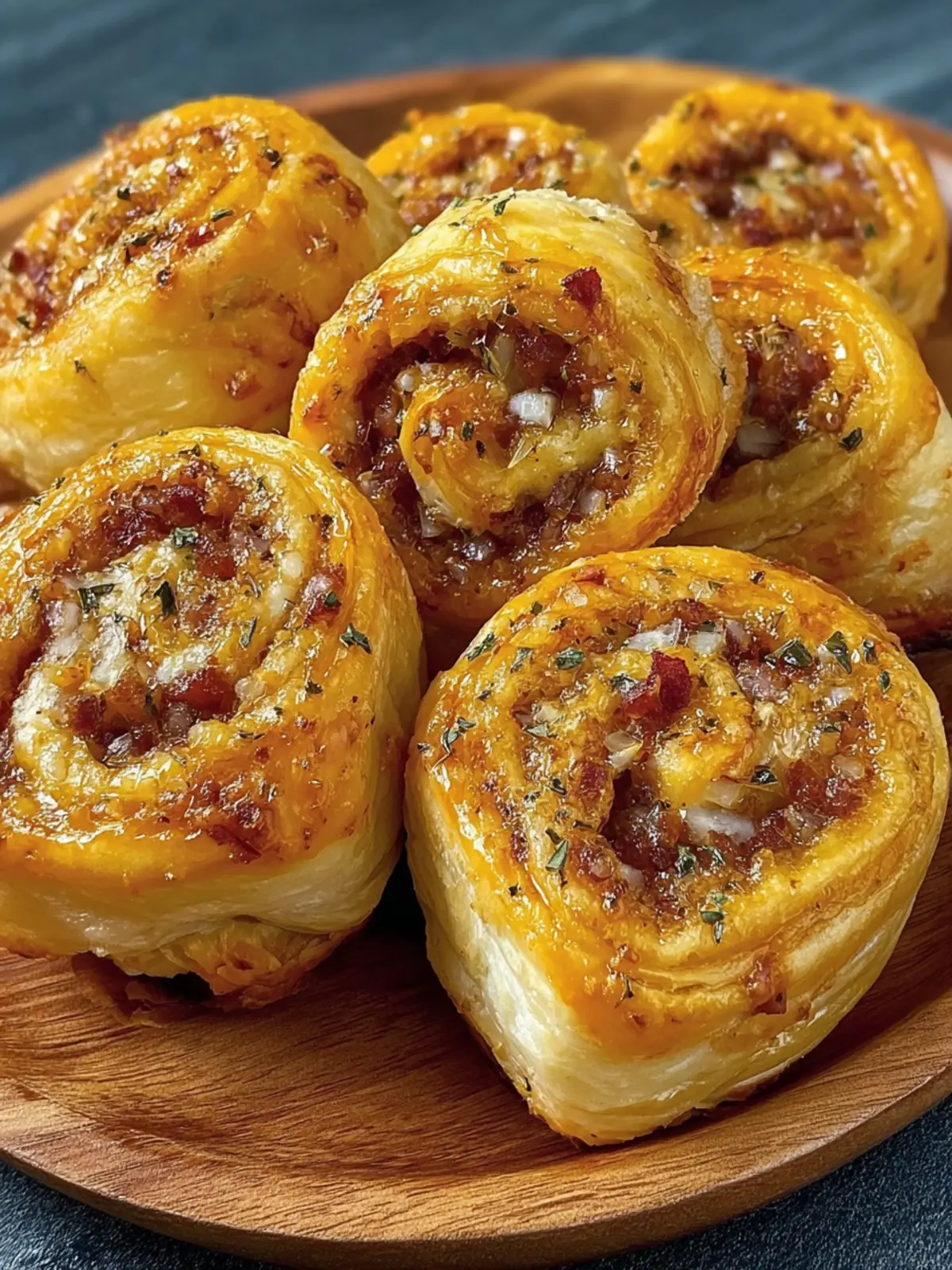 Savory Puff Pastry Rolls First Image