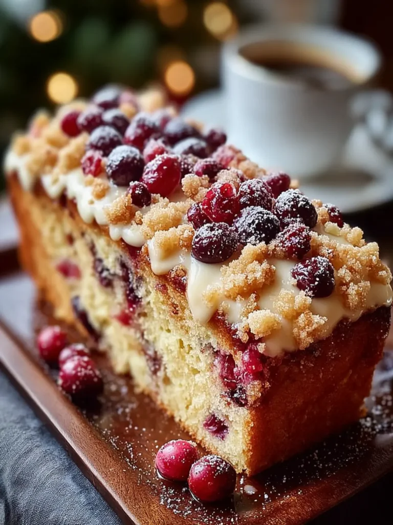 Cranberry Streusel Coffee Cake First Image
