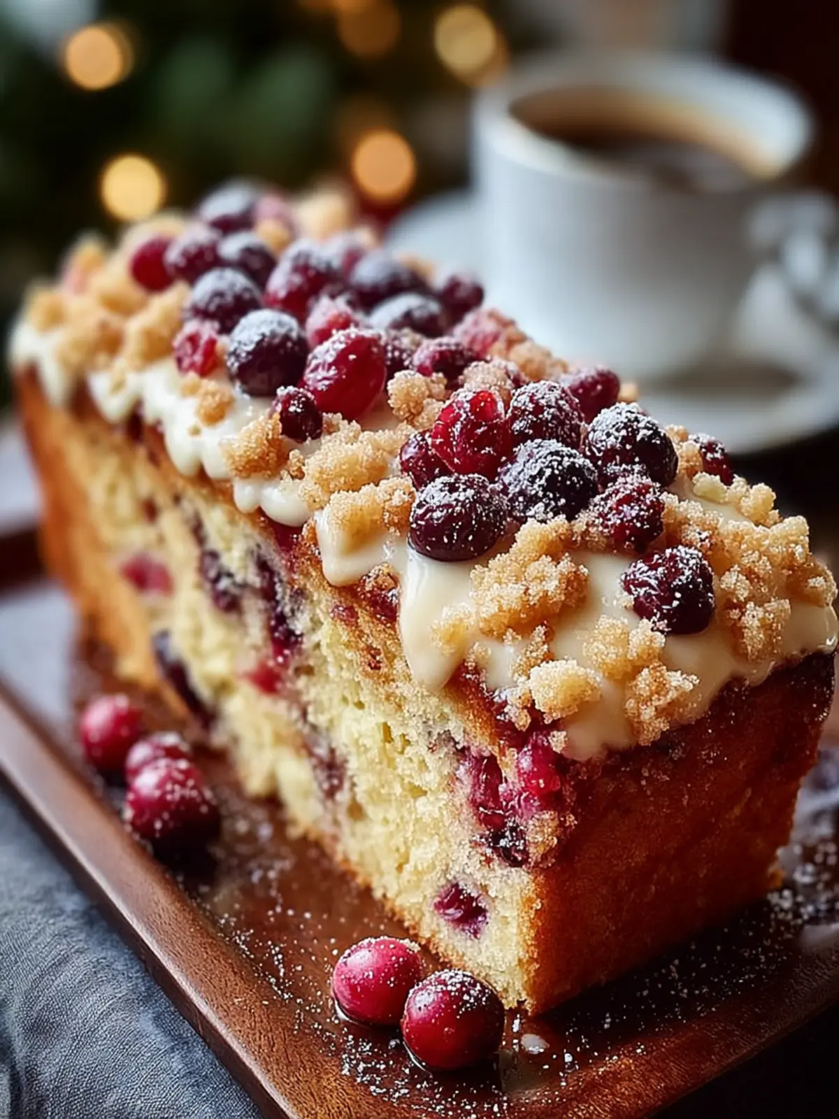 Cranberry Streusel Coffee Cake First Image