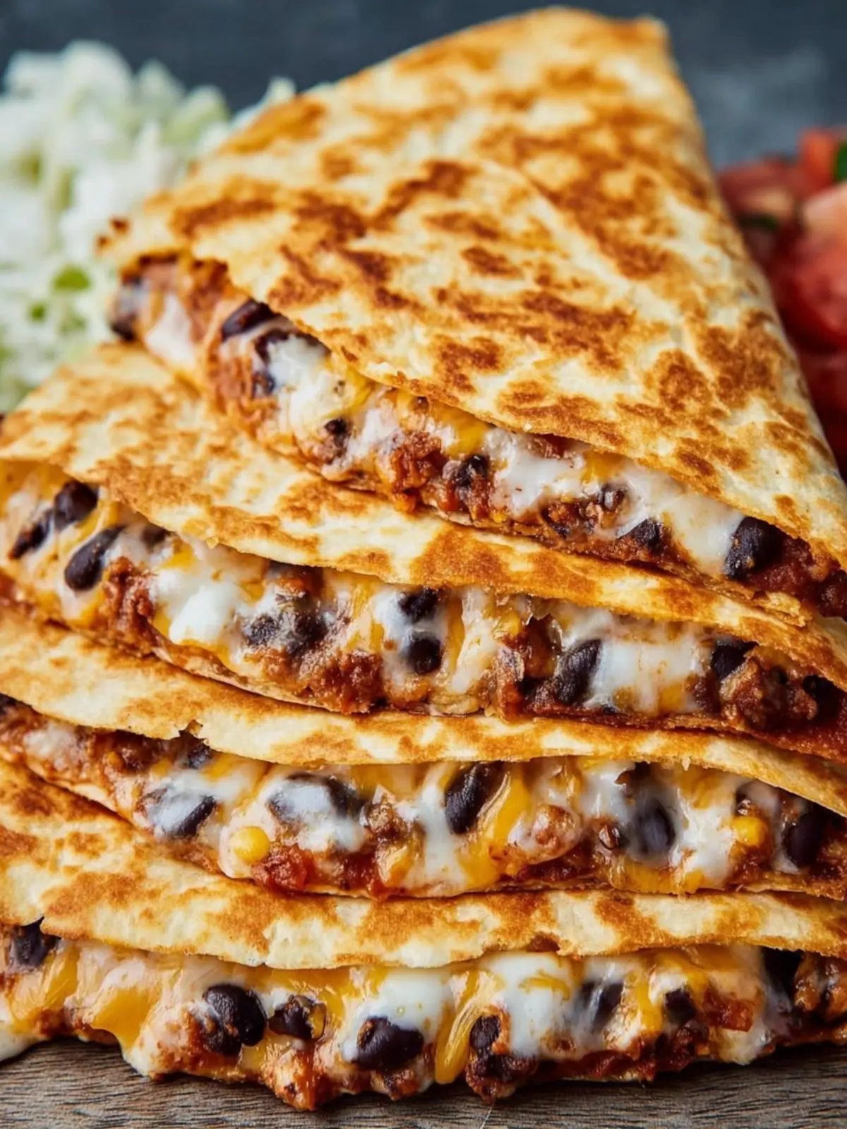 Crispy Black Bean Quesadillas First Image