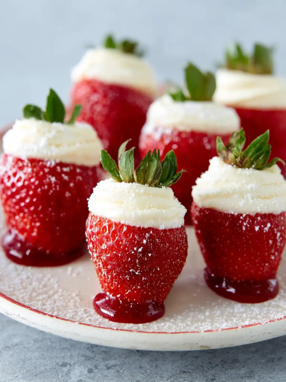 Easiest Strawberry Santas First Image