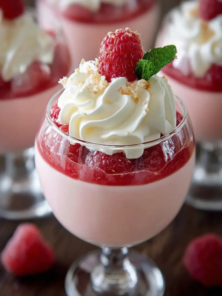 Creamy Raspberry Mousse Dessert First Image