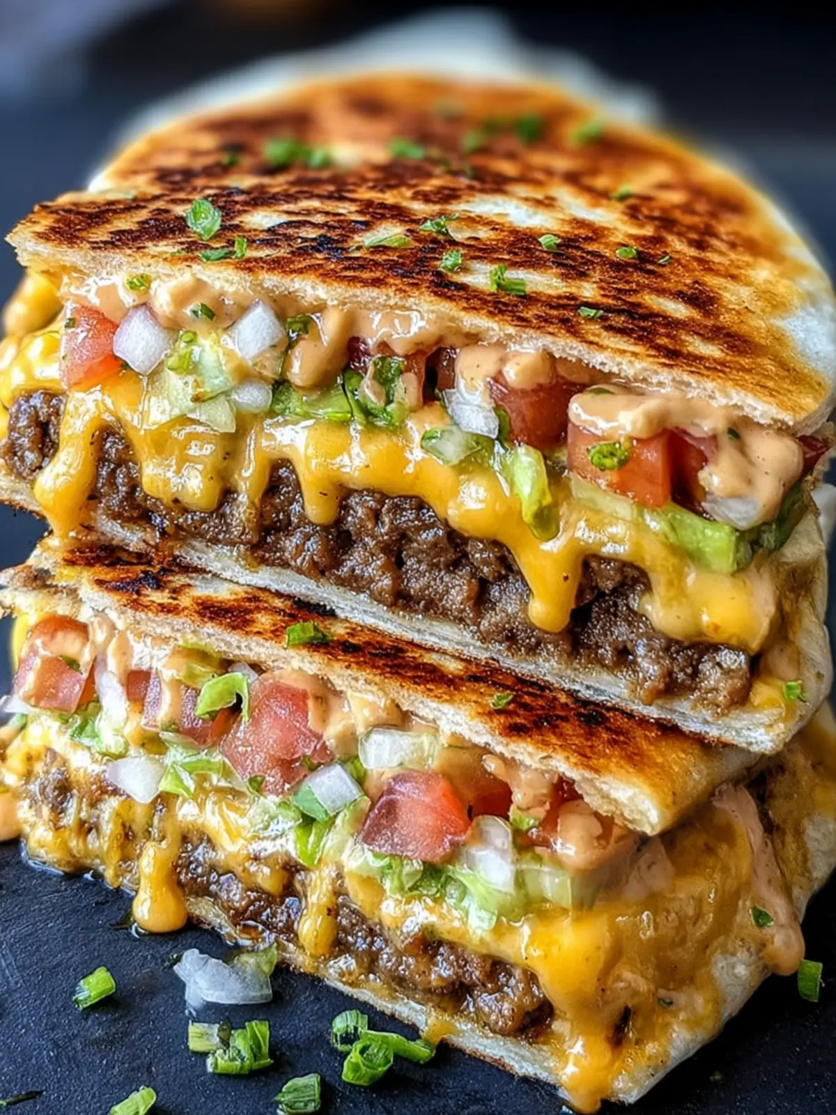 Cheesy Double Beef Quesadilla First Image