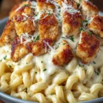 Crispy Chicken Alfredo Pasta First Image