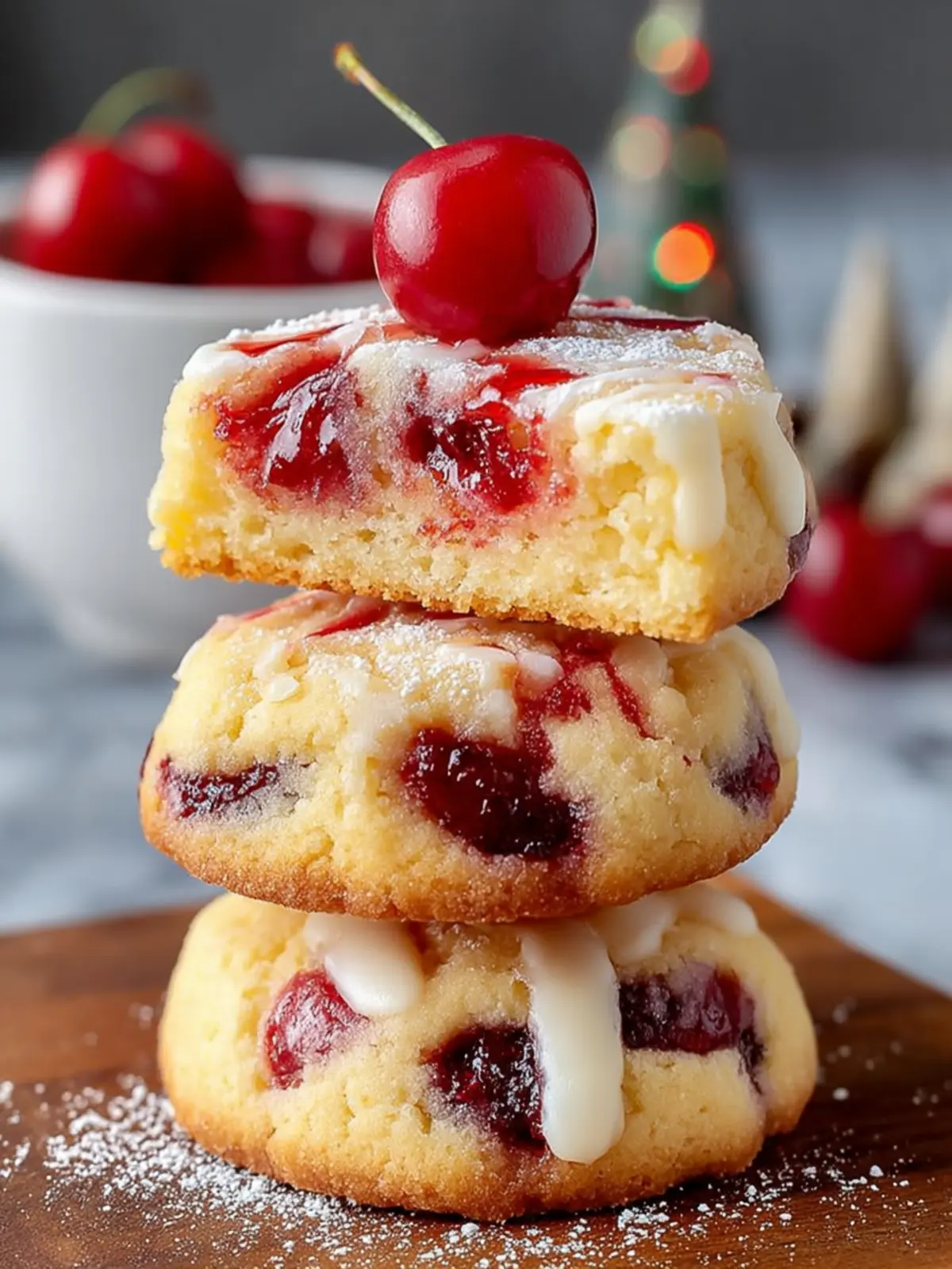 Cherry-Infused Shortbread Cookie Delight First Image