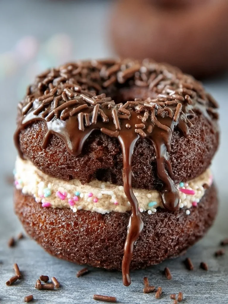 Decadent Chocolate Cream Donut First Image