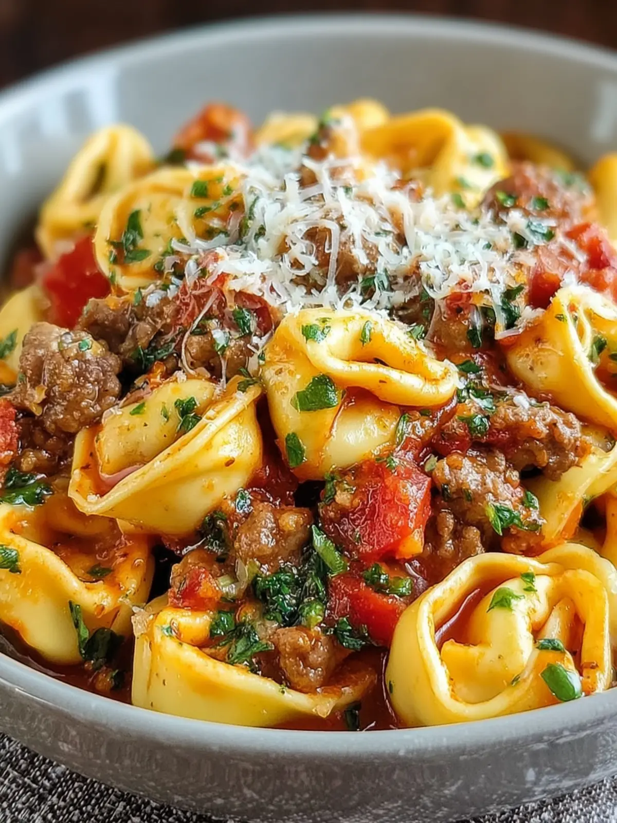 Spicy Sausage Tortellini Pasta First Image