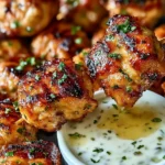Irresistible Grilled Chicken Bites with Garlic Sauce Recipe First Image