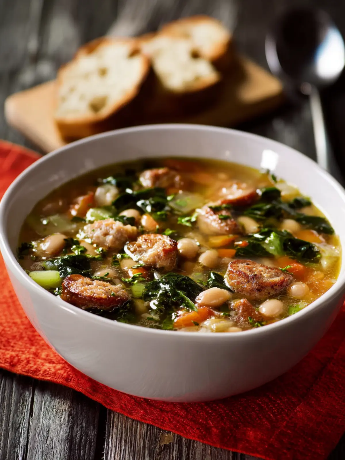 White Bean Sausage Soup First Image