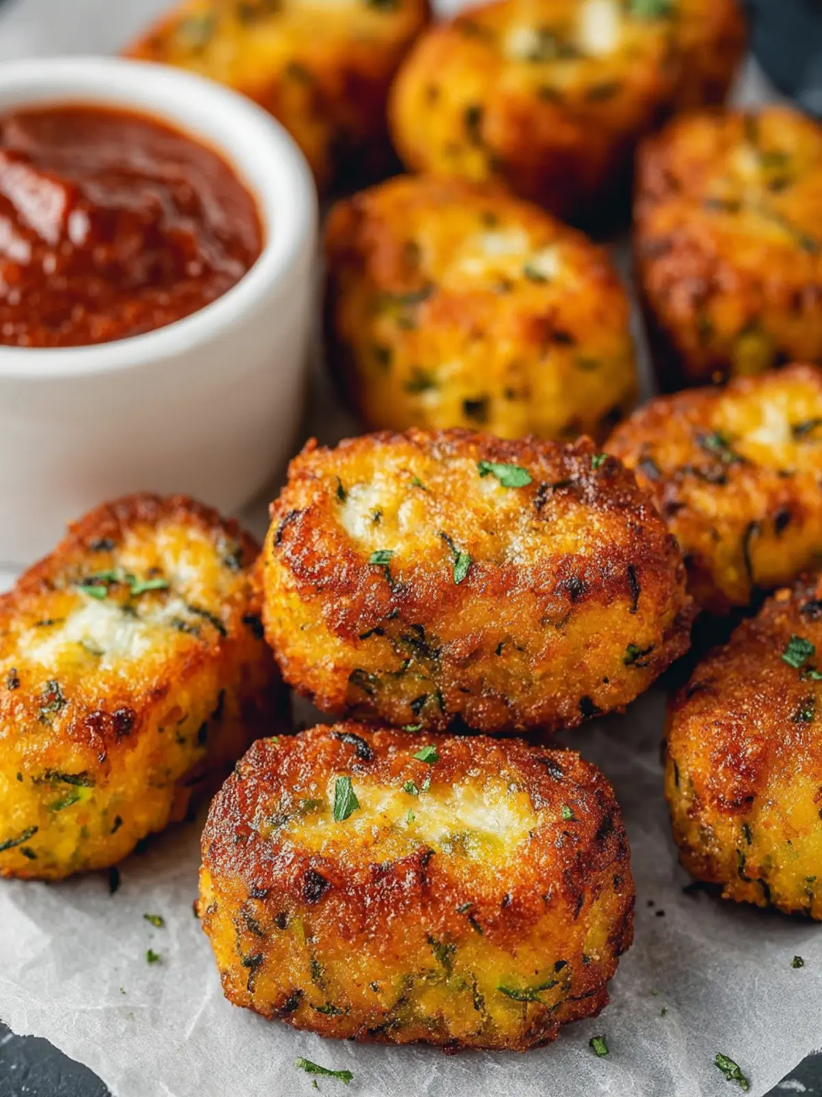 Baked Sweet Potato Zucchini Tots Recipe First Image