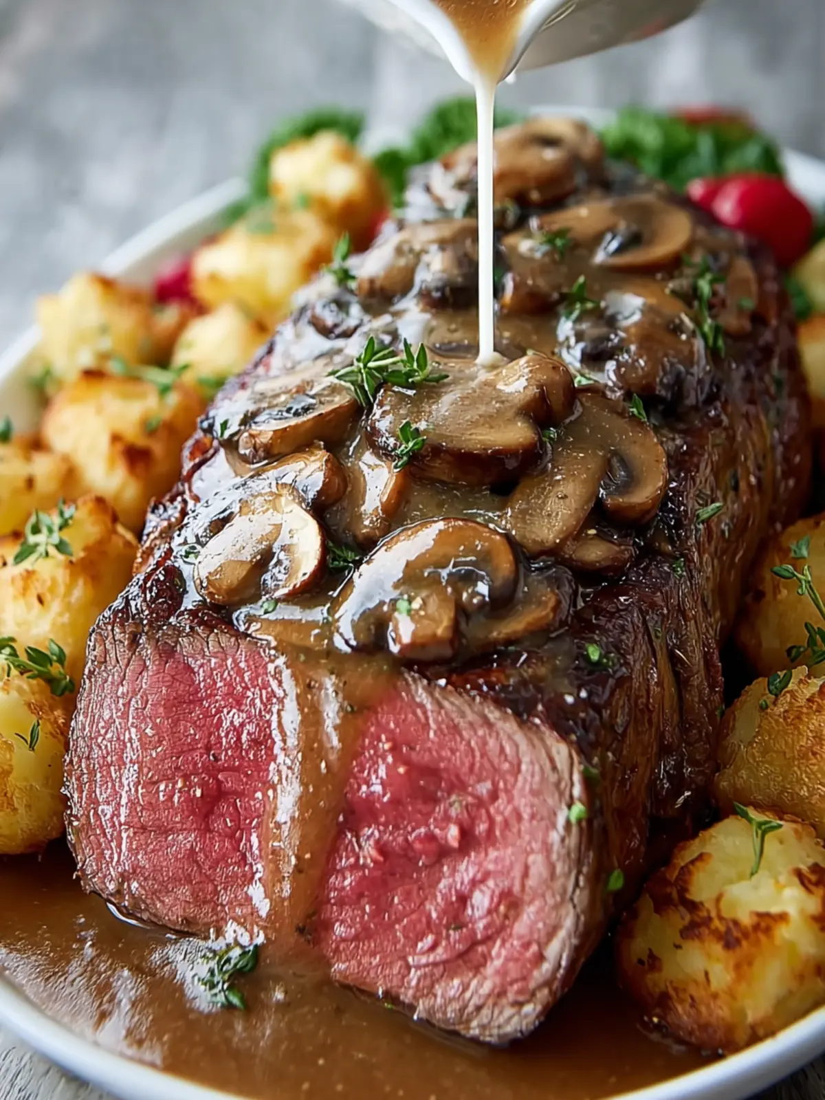 Roast Beef with Mushroom Gravy: A Must-Try Recipe! First Image