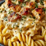 The Best Crockpot Garlic Parmesan Chicken Pasta Recipe First Image