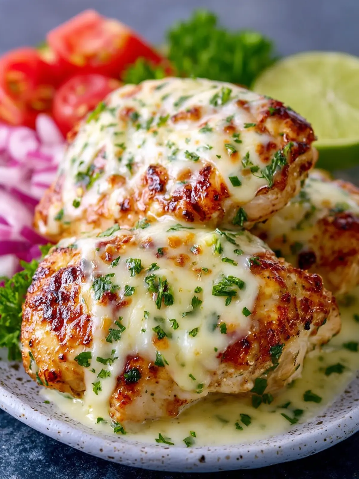 Grilled Salsa Verde Chicken with Pepper Jack Recipe First Image