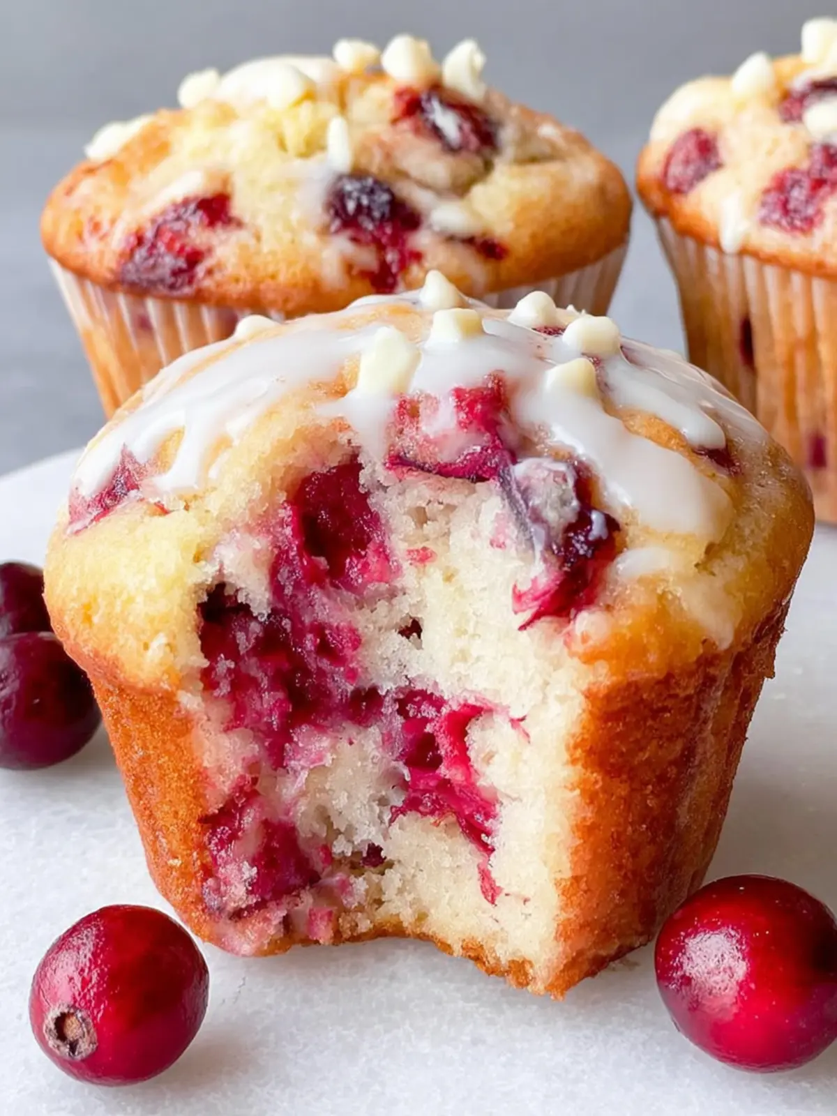Cranberry White Chocolate Muffins: 7 Steps to Bliss First Image