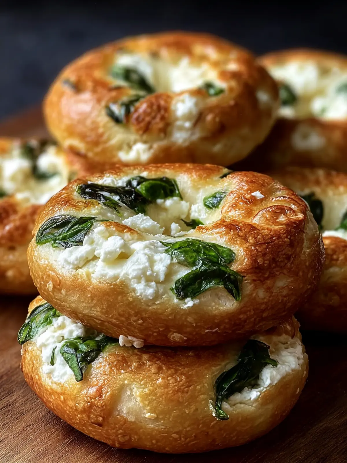 Spinach Cottage Cheese Flat Bagels: A Healthy Delight First Image