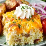 Cauliflower Hash Browns Breakfast Casserole First Image