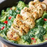 Garlic Chicken with Broccoli and Spinach Recipe First Image
