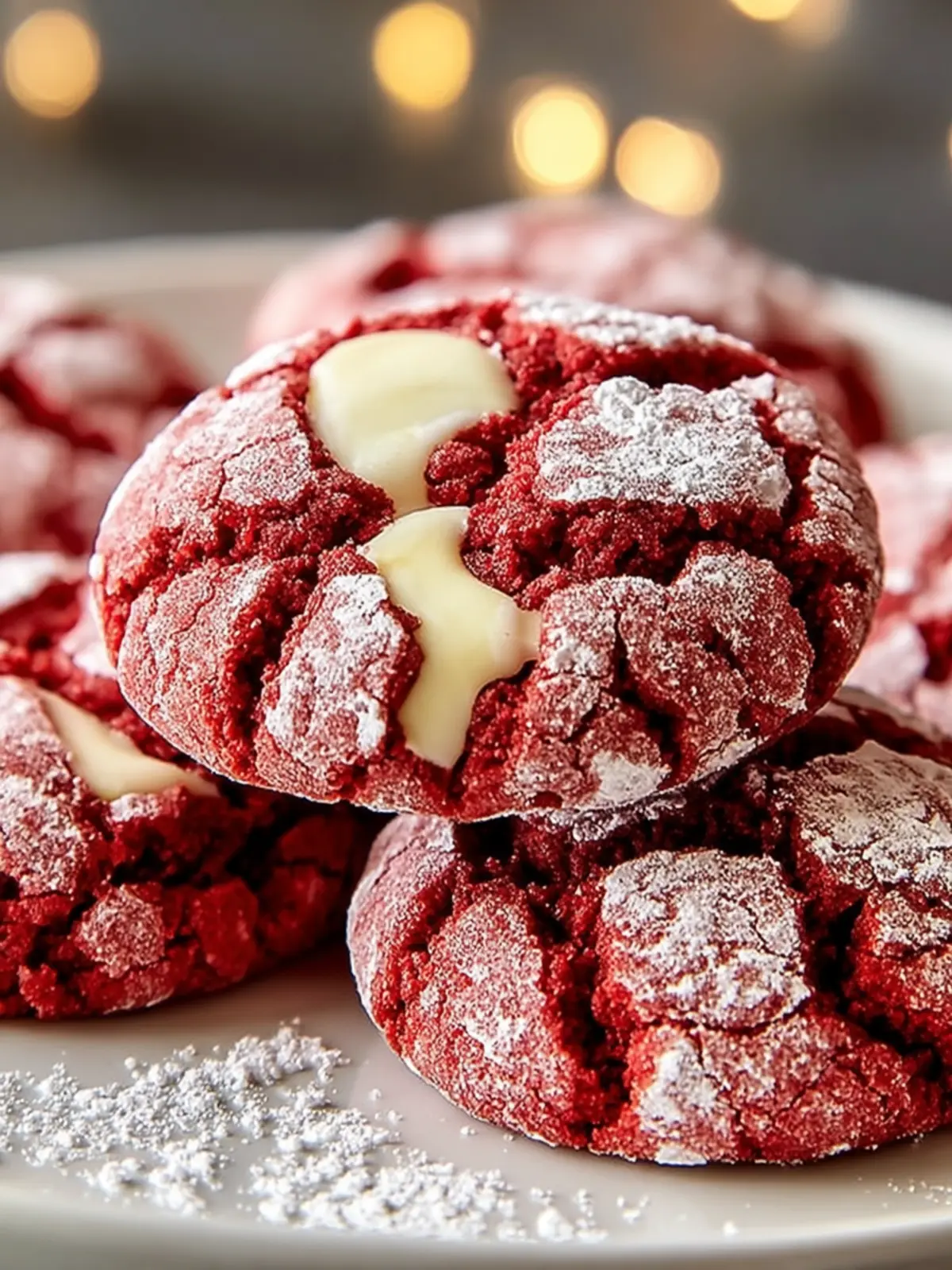 Irresistible Red Velvet Crinkle Cookies Recipe Delight First Image