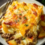 Cheesy Ground Beef and Potato Casserole [+Video] First Image