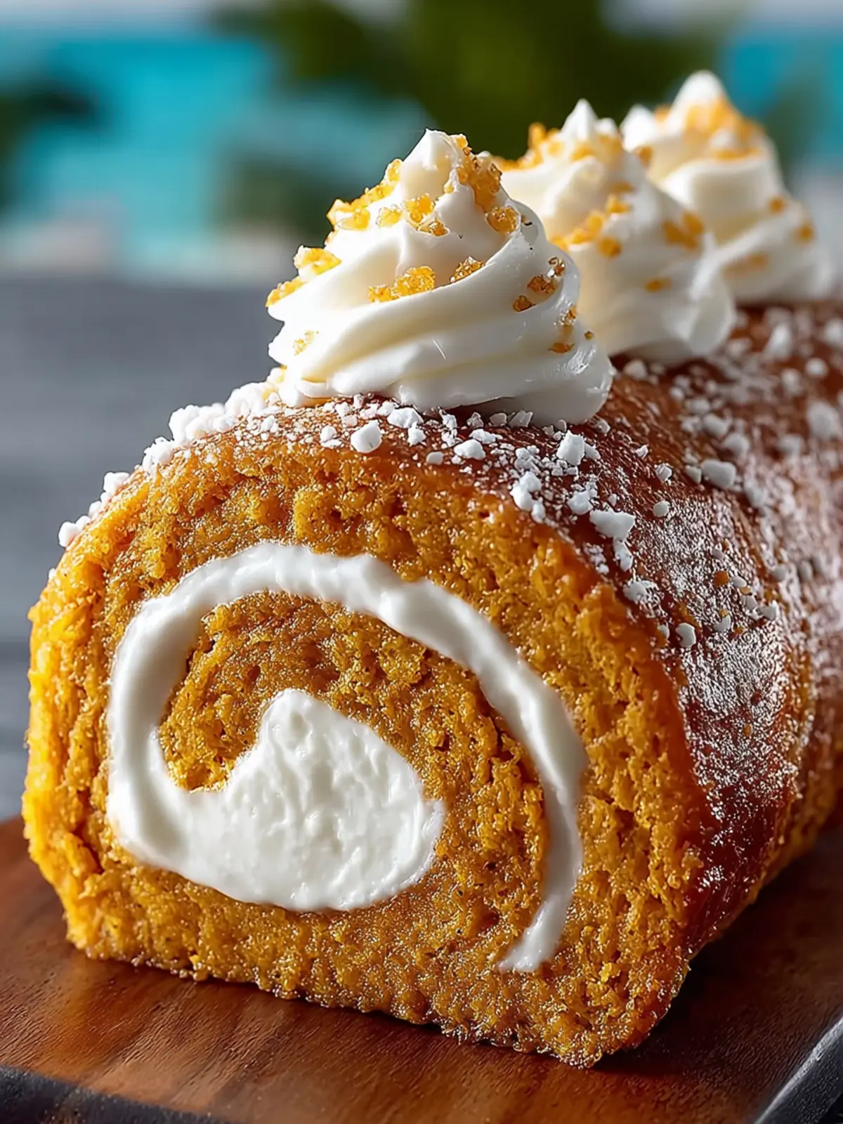 Classic Pumpkin Roll with Creamy Filling First Image