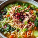 Aromatic Ginger Garlic Chicken Noodle Soup – Alrightwithme First Image