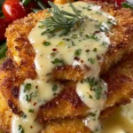 Creamy Chicken Schnitzel with Sauce First Image