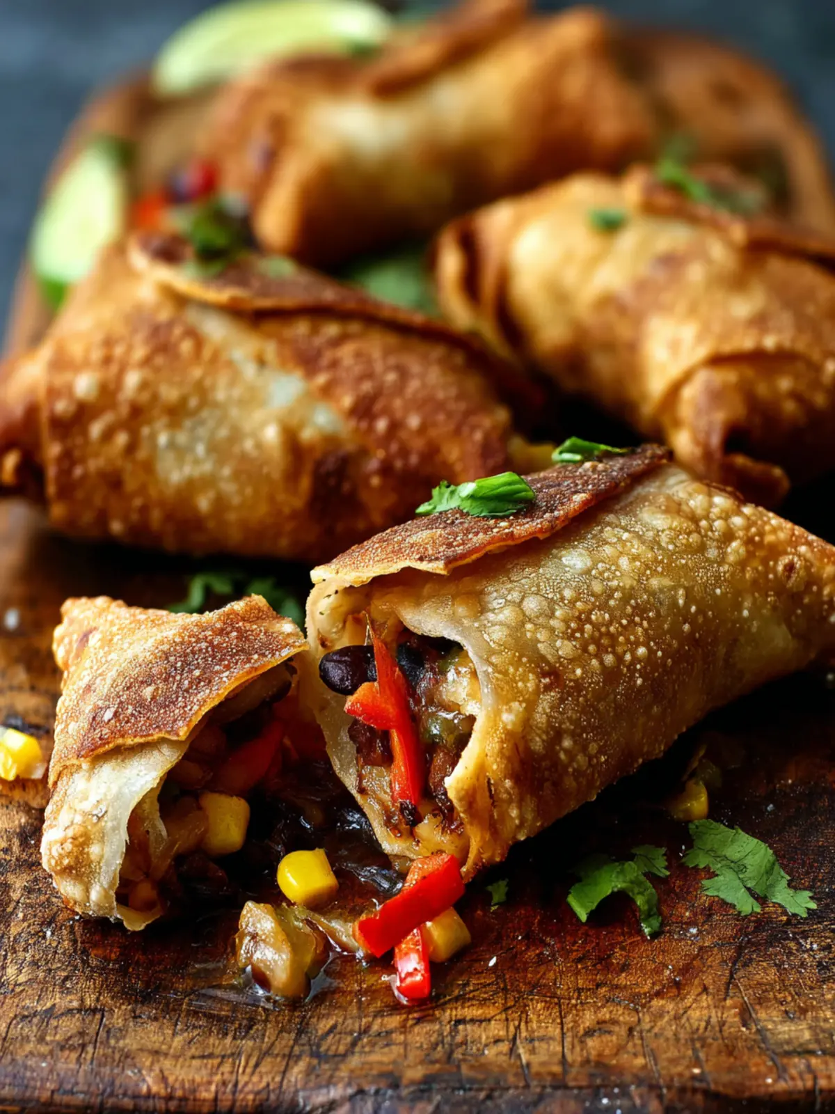 Easy Air Fryer Southwestern Egg Rolls First Image