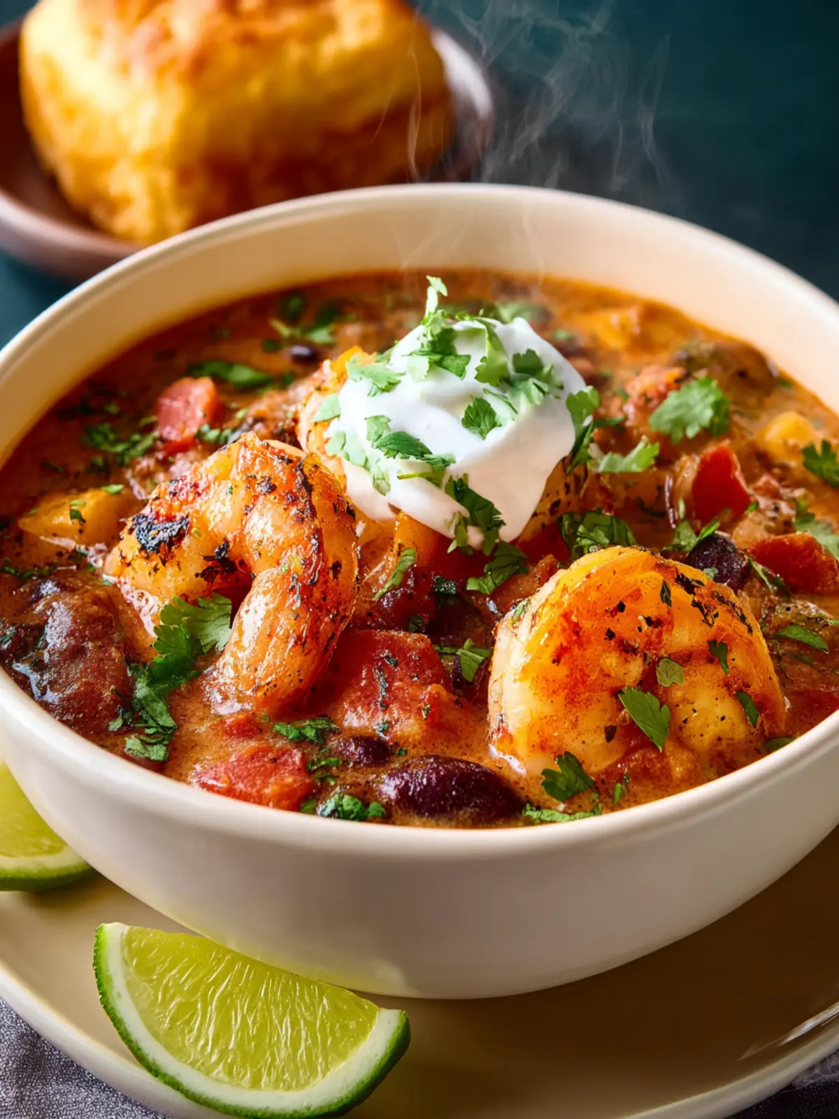 Easy Creamy Seafood and Shrimp Chili First Image