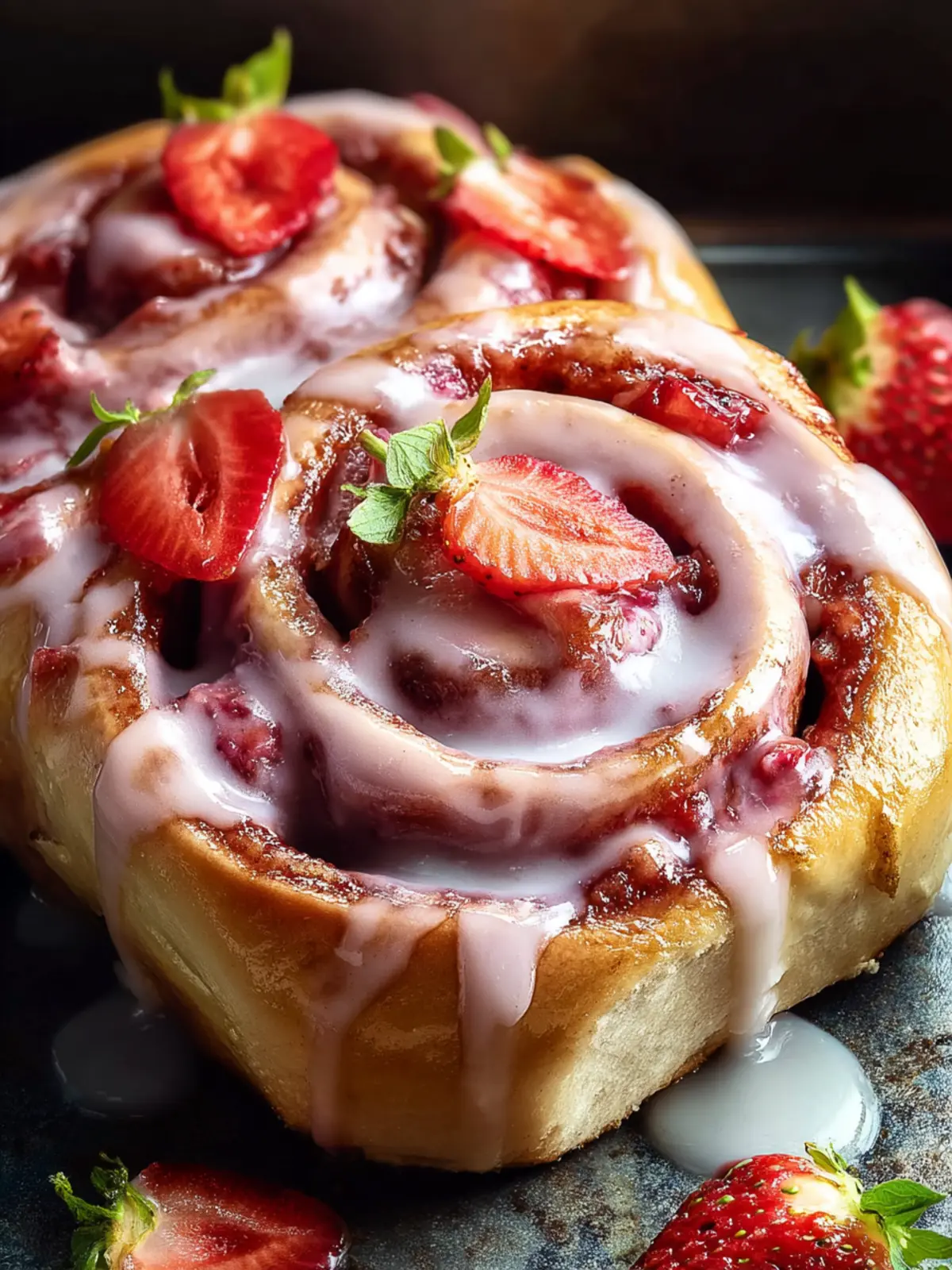 Irresistible Strawberry Cinnamon Rolls Recipe for Blissful Mornings First Image