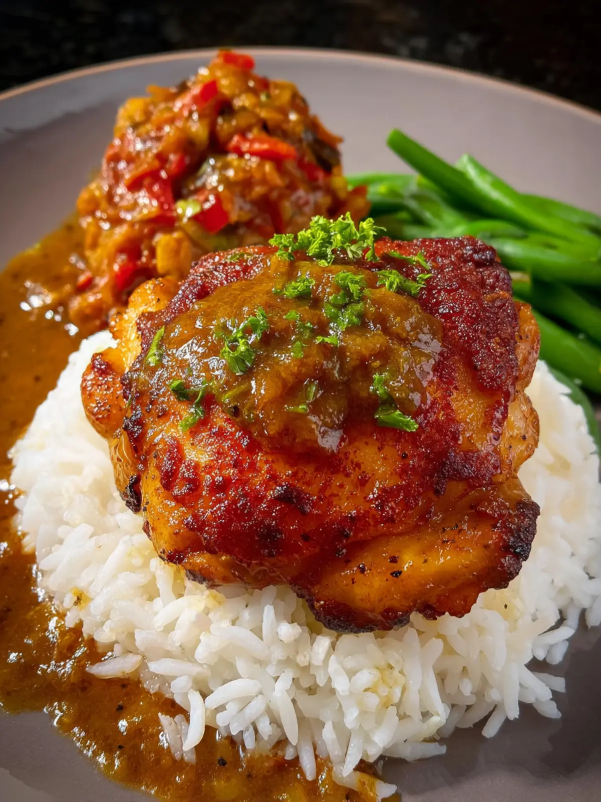 Smothered Chicken Thighs First Image