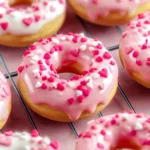 Irresistible Valentine Baked Donuts with Vanilla Glaze First Image