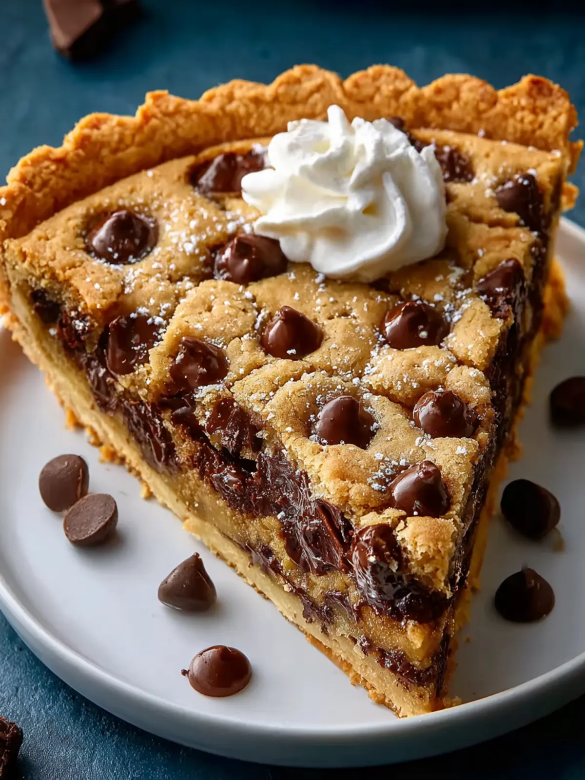 Easy Chocolate Chip Cookie Pie Recipe First Image