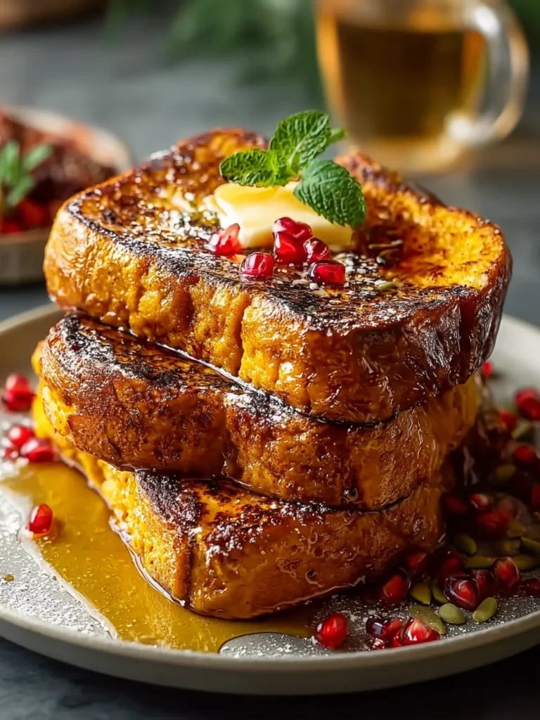 Fall Pumpkin French Toast Breakfast First Image