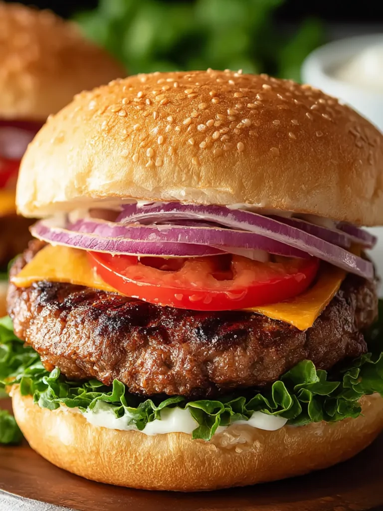 Ultimate Beef Burgers: Juicy Grilled Perfection Recipe First Image