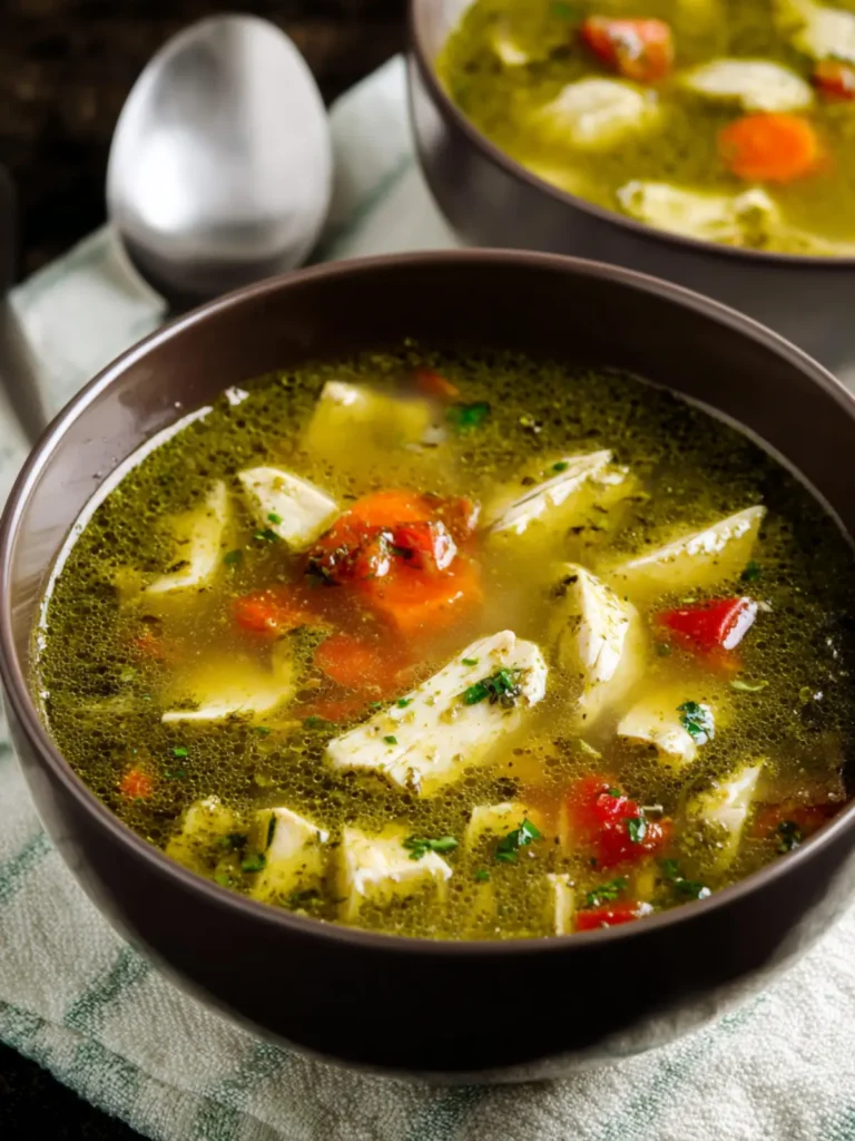 Chicken Pesto Soup (Instant Pot or Stovetop) First Image