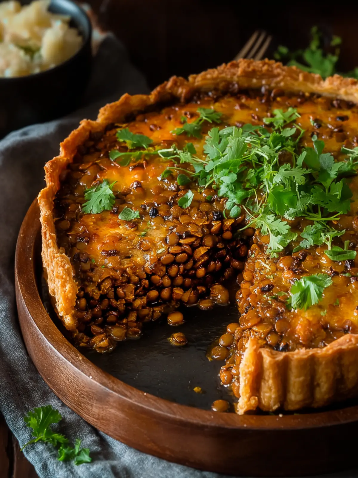 Savory Moroccan Spiced Lentil Pie Recipe to Delight You First Image