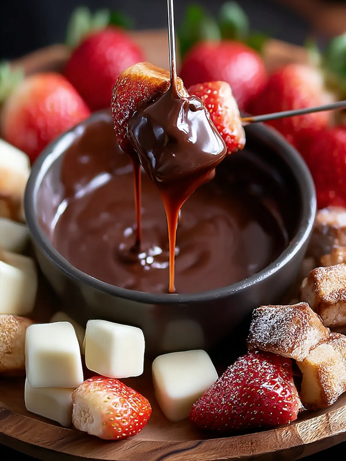 Irresistible Chocolate Caramel Fondue Recipe for Indulgence First Image