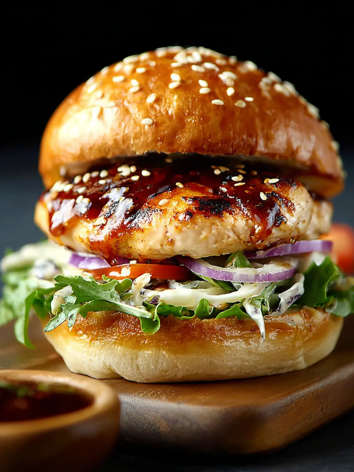 Irresistible Teriyaki Chicken Burgers - Flavor Explosion! First Image