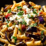 Irresistible Roasted Eggplant and Tahini Pasta Recipe First Image
