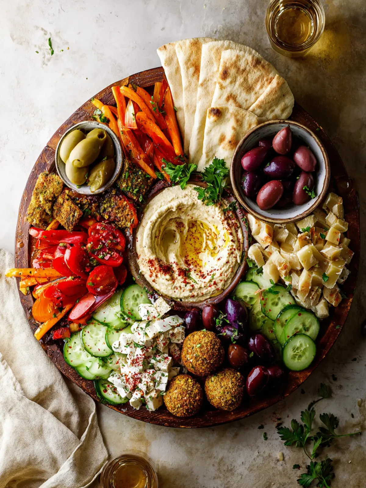 Vegetarian Mezze Platter (Mediterranean Board) First Image