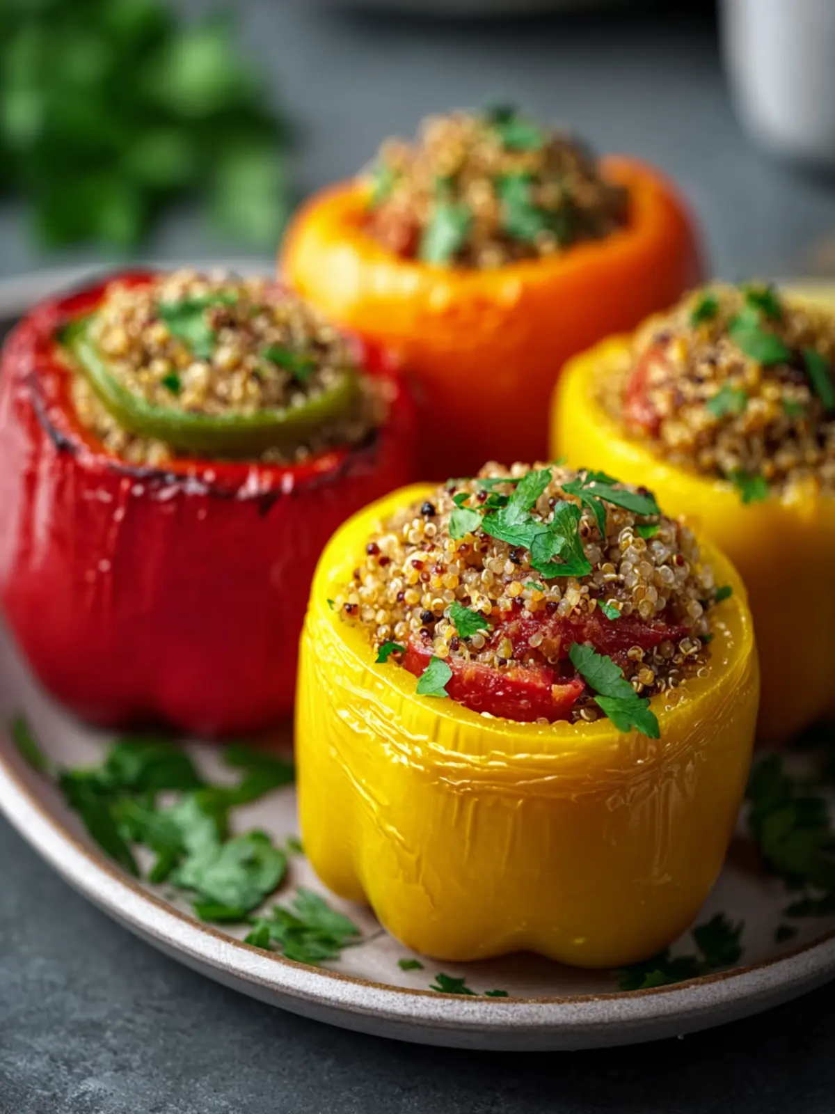 Vegan Stuffed Peppers Recipe First Image