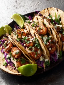 4-Step Grilled Honey Lime Shrimp Tacos First Image