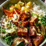 BBQ Tofu Bowls with Honey Mustard Vinaigrette First Image