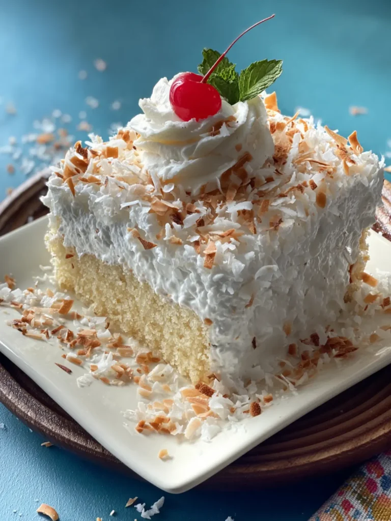 COCONUT CREAM POKE CAKE First Image