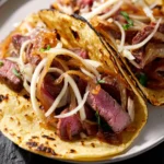 Corned Beef Tacos with Guinness Caramelized Onions First Image