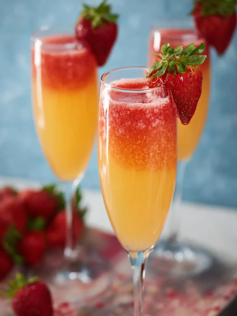 Easy Strawberry Mimosa Recipe First Image