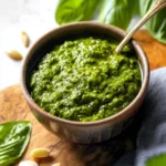 Homemade Basil Pesto Sauce Recipe First Image