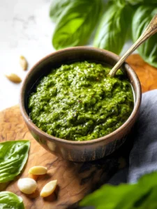 Homemade Basil Pesto Sauce Recipe First Image