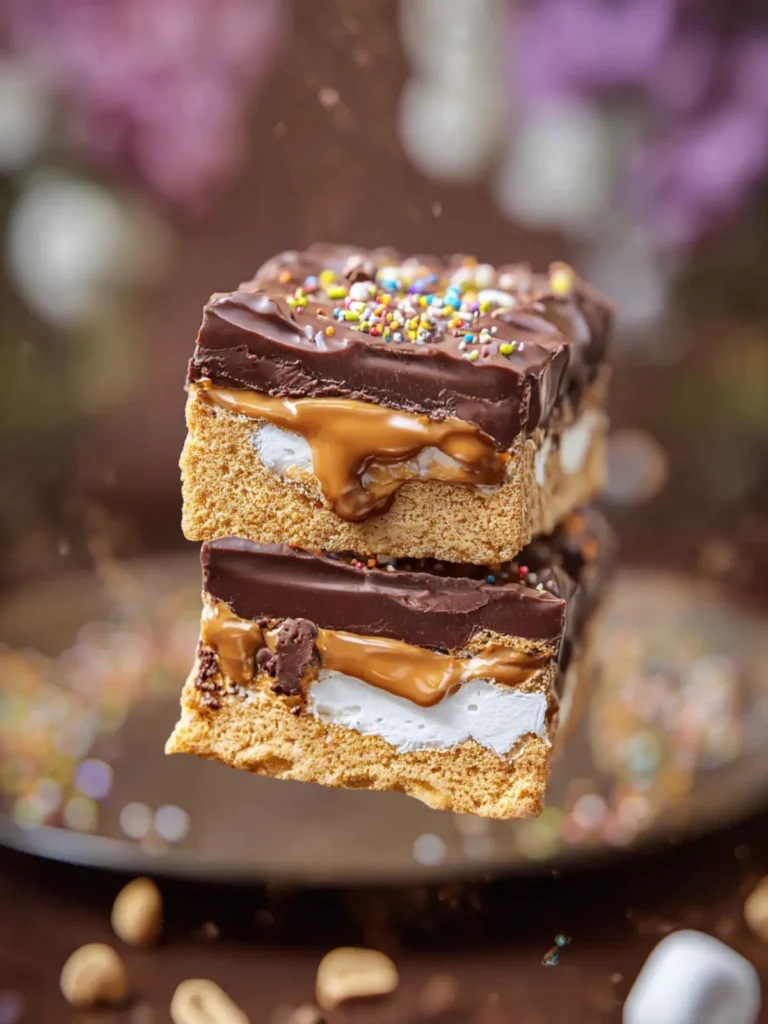 Marshmallow Peanut Butter Chocolate Bliss Bars First Image